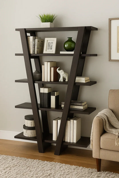 Kross Shelf in Pakistan – Walnut Brown MDF Storage Rack