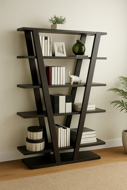 Kross Shelf in Pakistan – Walnut Brown MDF Storage Rack
