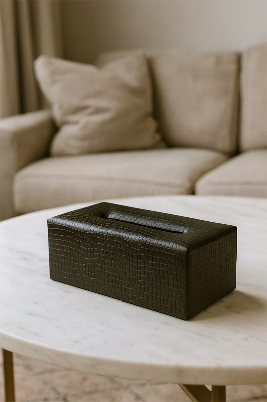 Leather Tissue Box 011 – Premium Imported Leather