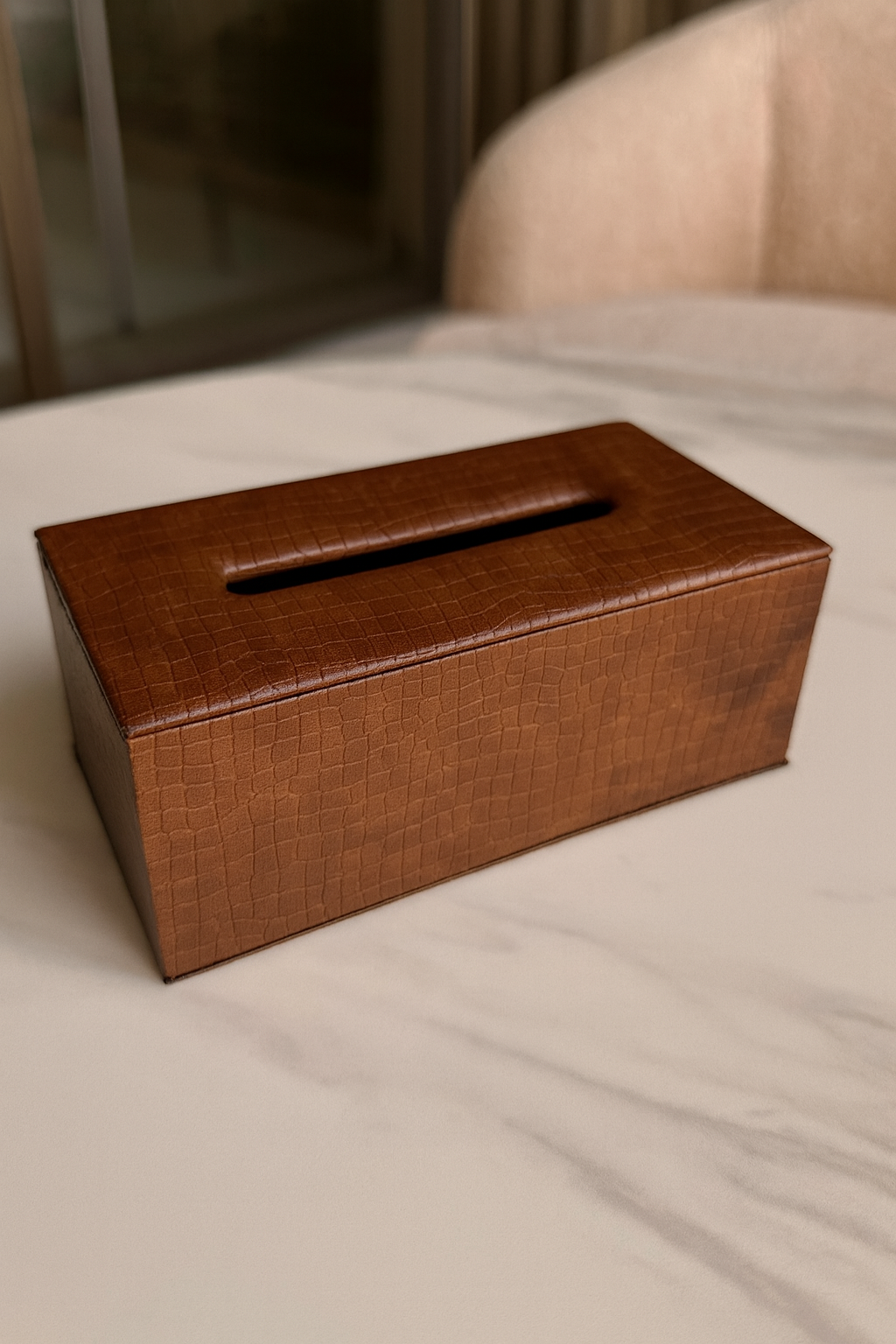 Leather Tissue Box 012 – Premium Imported Leather