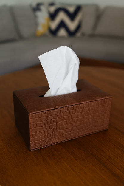 Leather Tissue Box 09 – Premium Imported Leather