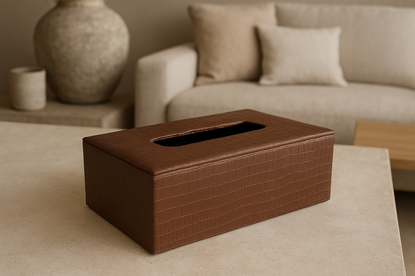 Leather Tissue Box 09 – Premium Imported Leather