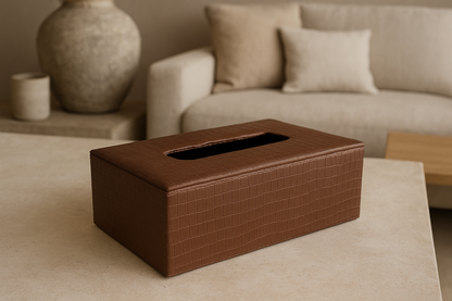 Leather Tissue Box 09 – Premium Imported Leather