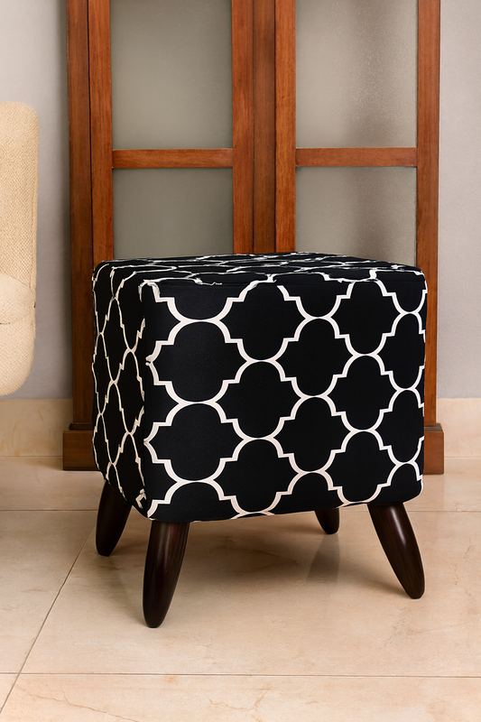 Lily Stool | Premium Fabric Accent Stool for Home