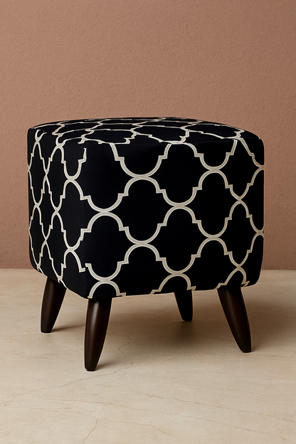 Lily Stool | Premium Fabric Accent Stool for Home