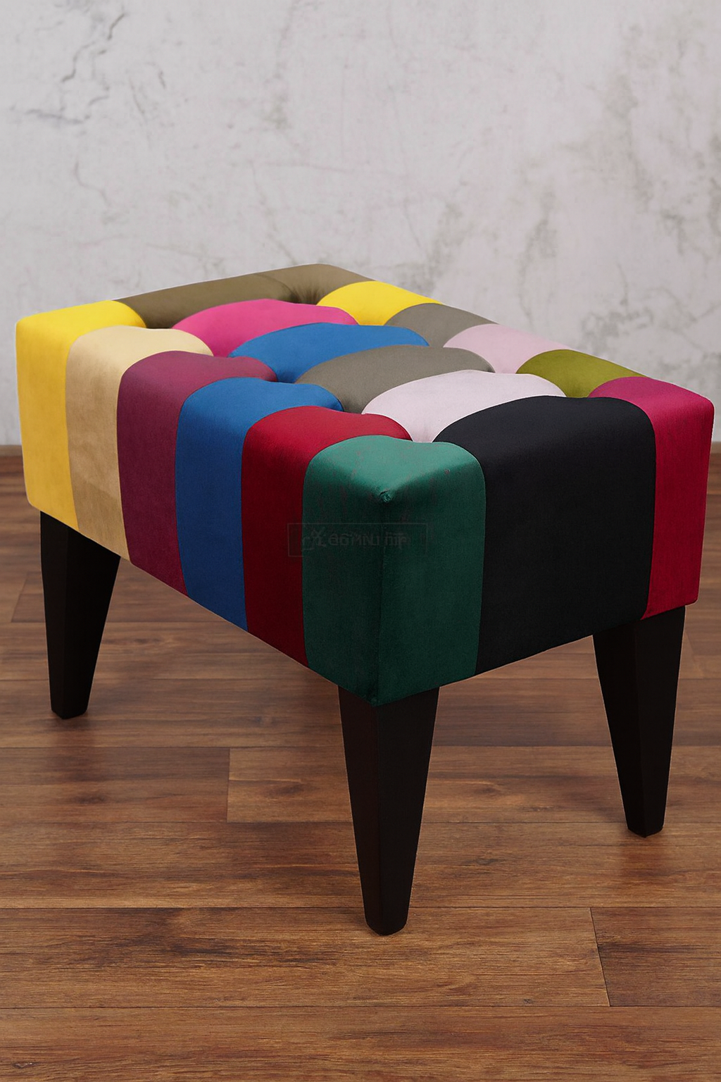Lorenzo Stool | Premium Fabric Accent Stool for Home