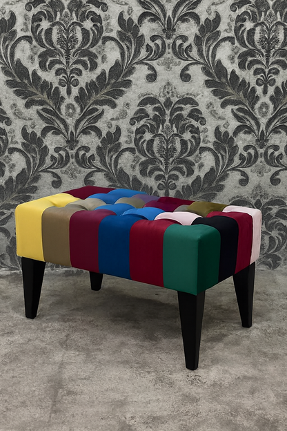 Lorenzo Stool | Premium Fabric Accent Stool for Home