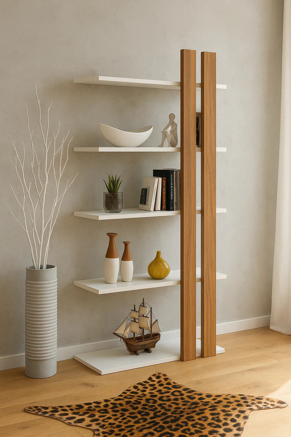 Magnum Standing Shelf in Pakistan – MDF Modern Storage Rack