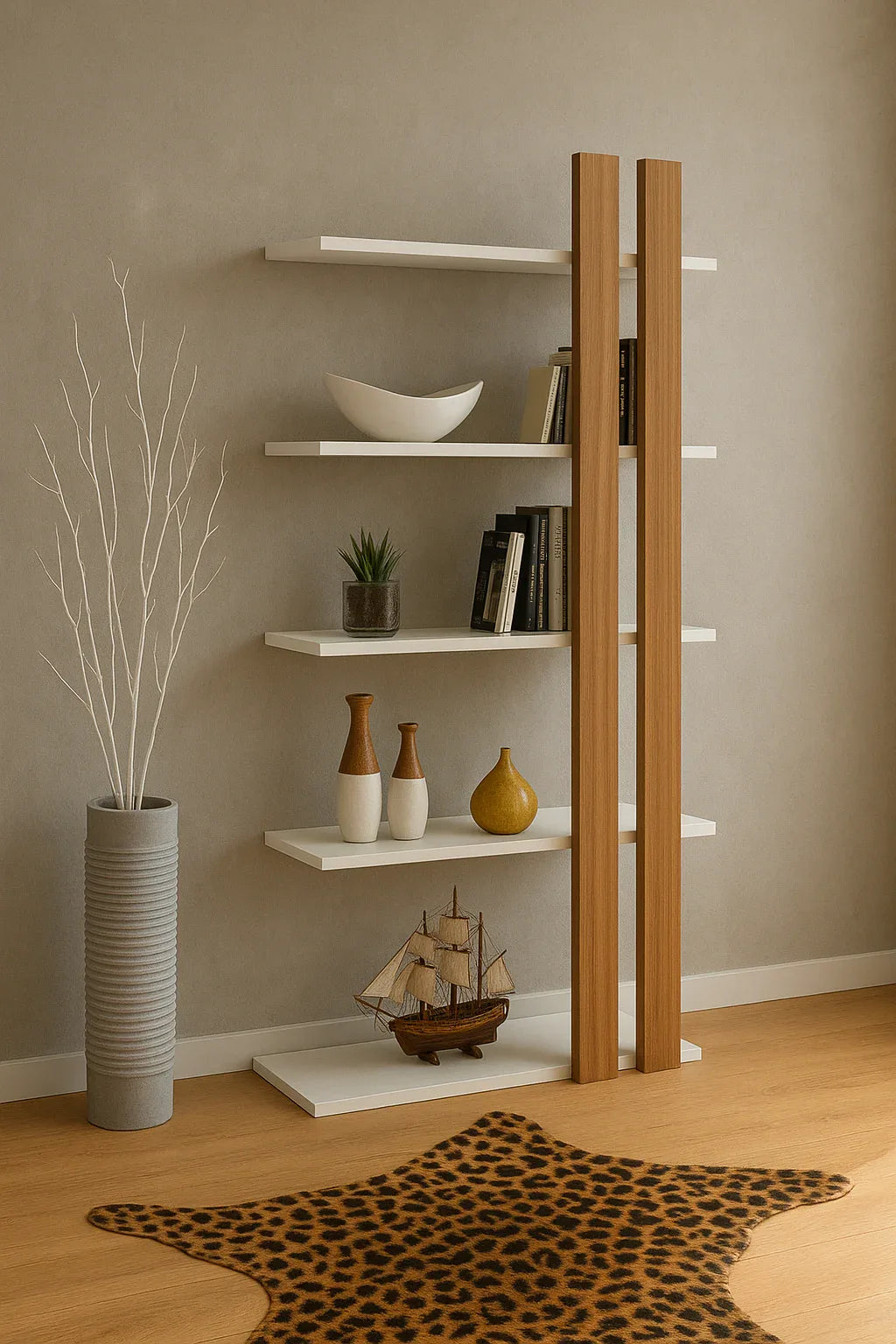 Magnum Standing Shelf in Pakistan – MDF Modern Storage Rack