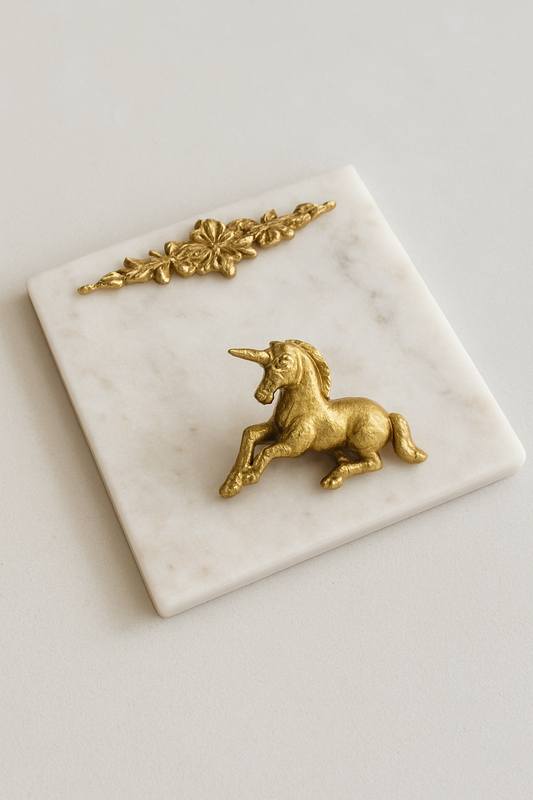 Marble Tray 09 – Premium 10×10 Inch Square Marble Serving Tray