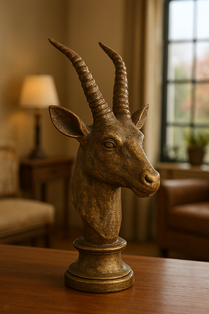 Markhor Decor – Gold Plated Sculpture Pakistan