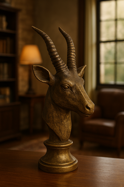 Markhor Decor – Gold Plated Sculpture Pakistan