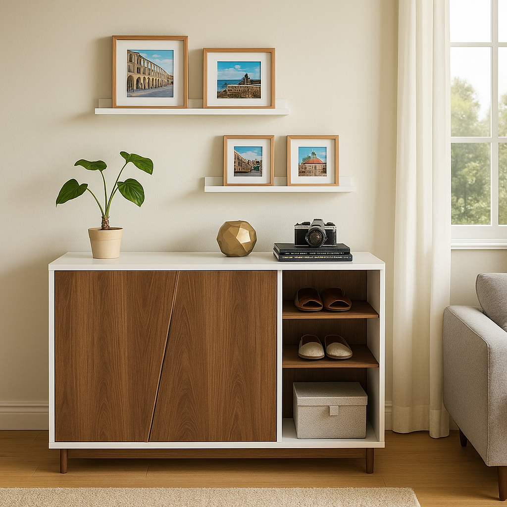 Martina Shoe Rack – Modern MDF Shoe Cabinet | Shoe Organizer in Pakistan