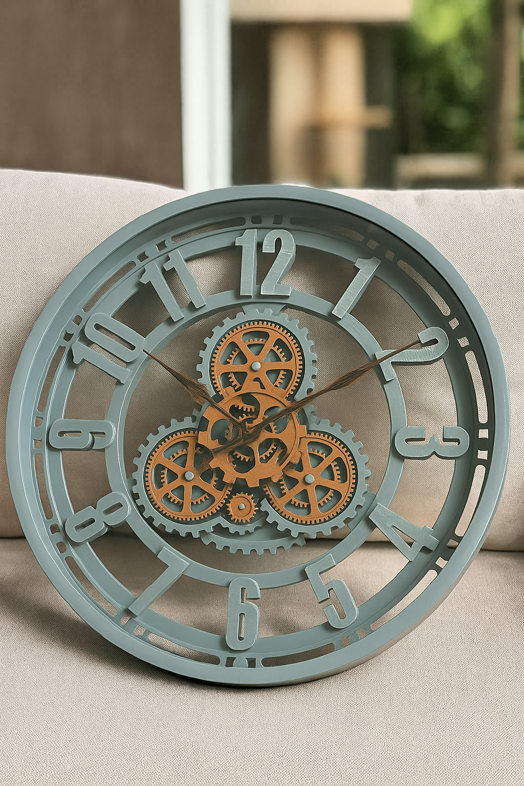 Mechanical Wall Clock 01 – Rotating Gear Wall Clock in Pakistan | Define Wood