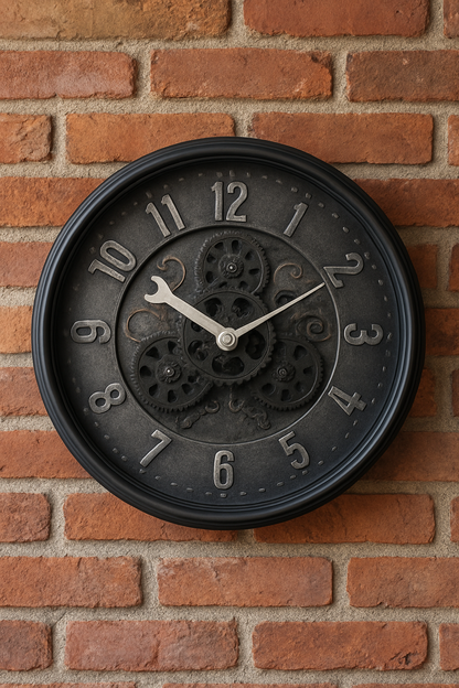 Mechanical Wall Clock 03 – 20-Inch Rotating Gear Wall Clock in Pakistan