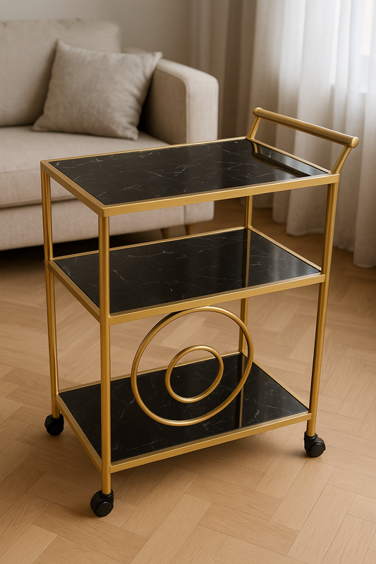 Metallic Trolley 03 – Modern Metal Serving Trolley Pakistan