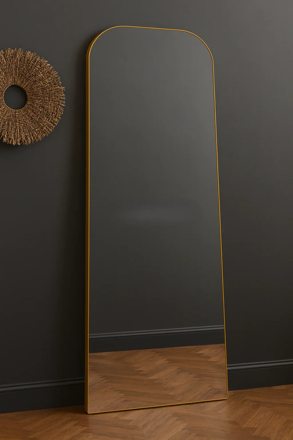 Metroo Mirror in Pakistan – 65x24 MDF Golden Border Mirror