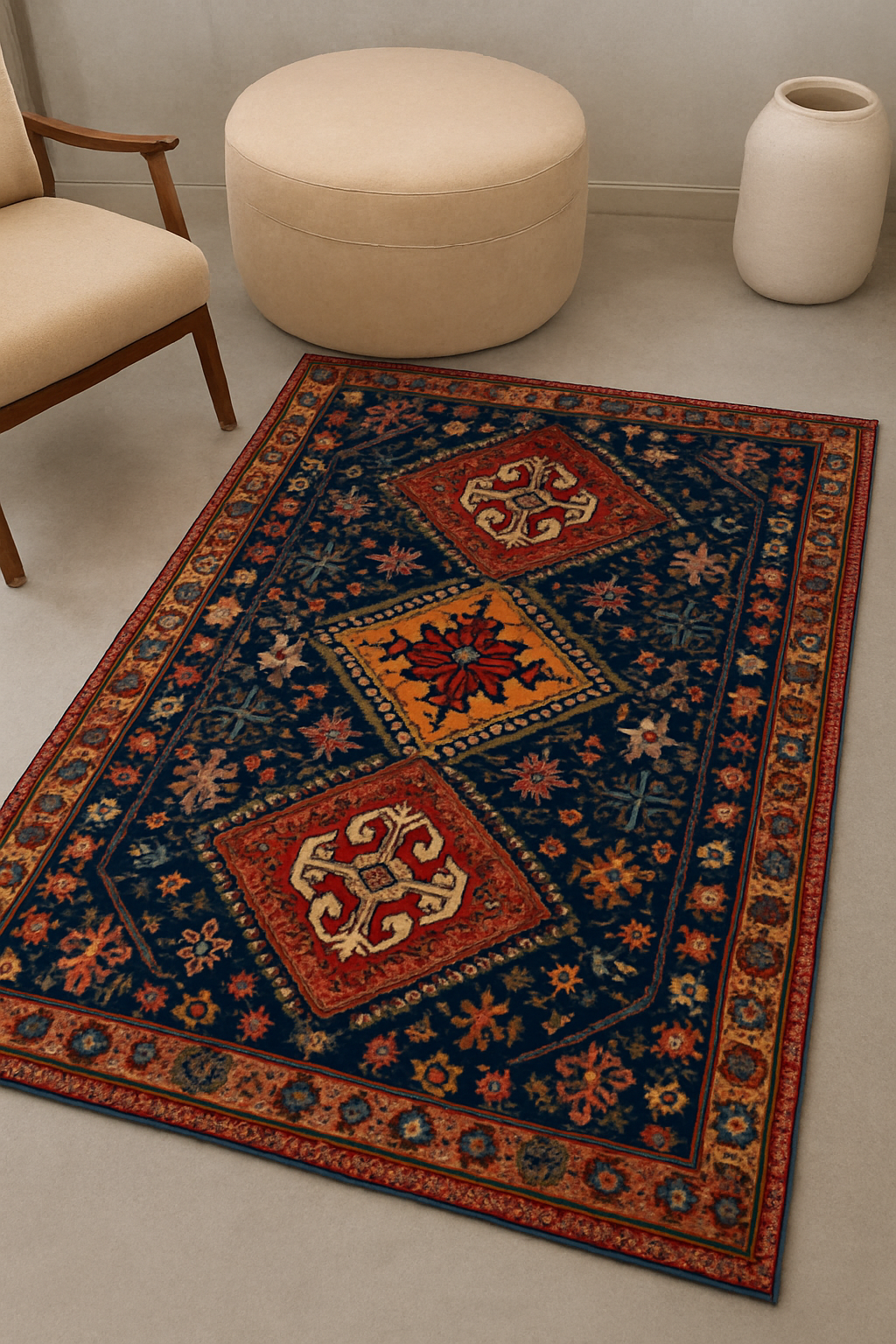 Modern 4x6 ft Rug IM1 in Pakistan – Imported & Washable