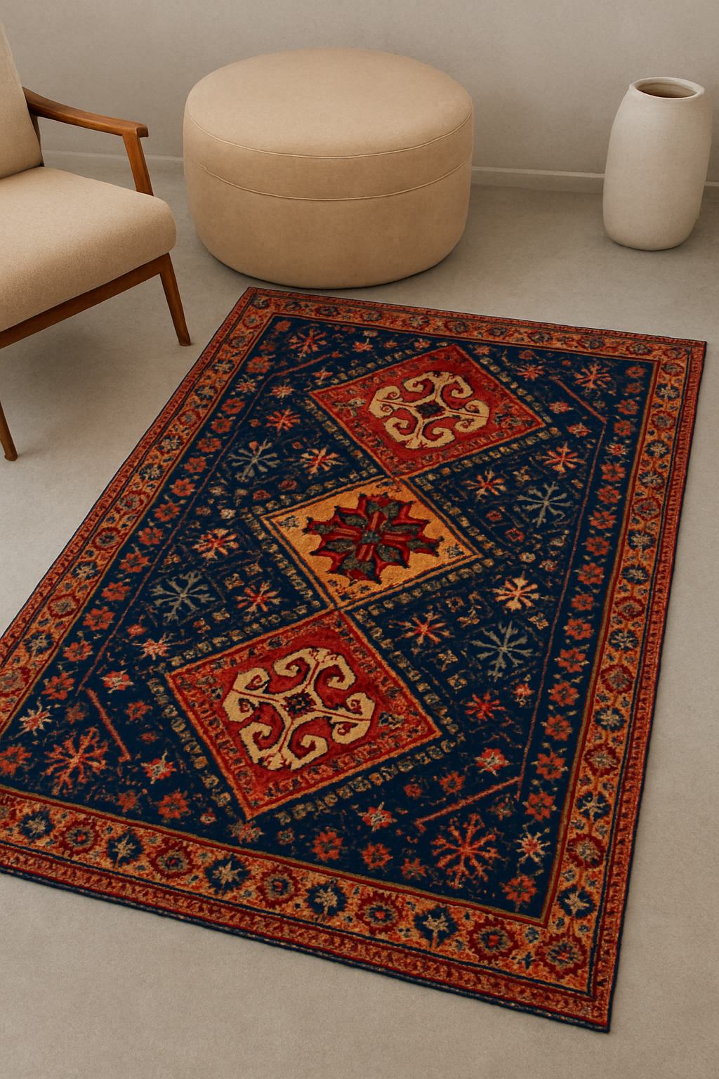 Modern 4x6 ft Rug IM1 in Pakistan – Imported & Washable