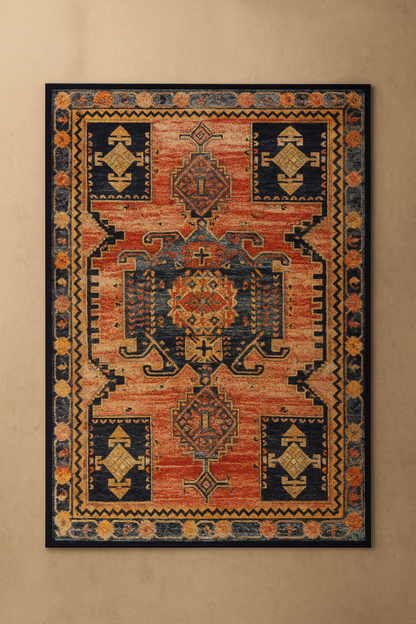 Modern Rug RR16 – Washable Non-Woven Living Room Rug