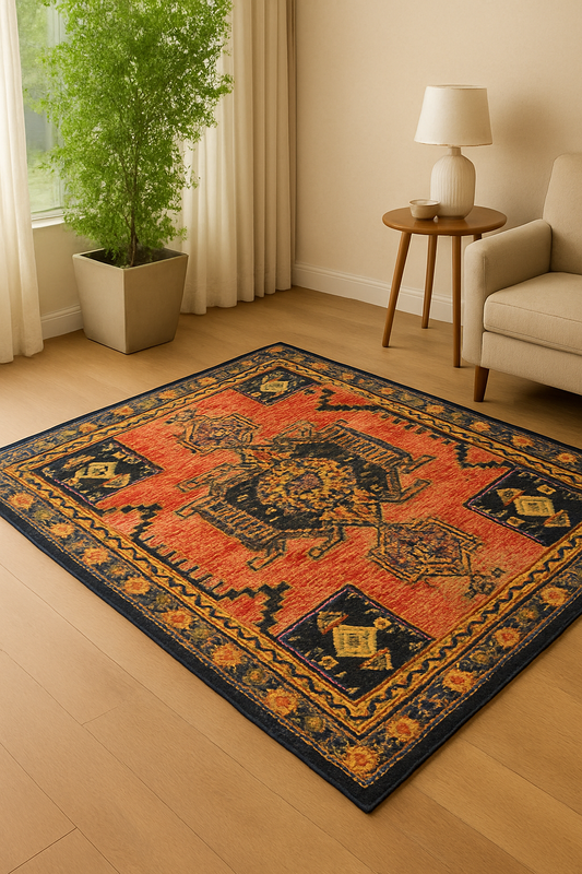 Modern Rug RR16 – Washable Non-Woven Living Room Rug