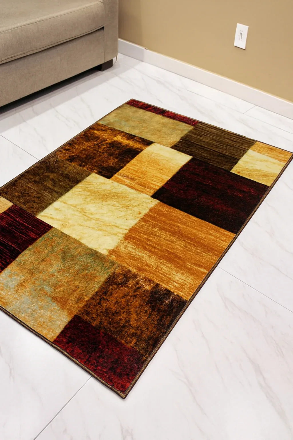 Modern Rug SS105 | Washable Non-Woven Area Rug