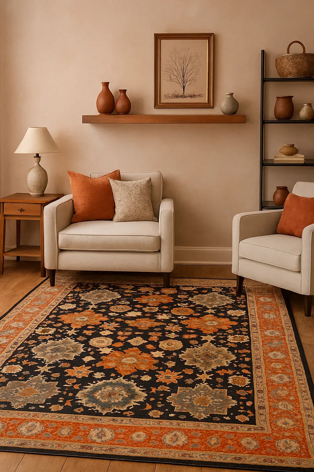 Modern Rug VZ20 | Traditional Washable Imported Area Rug