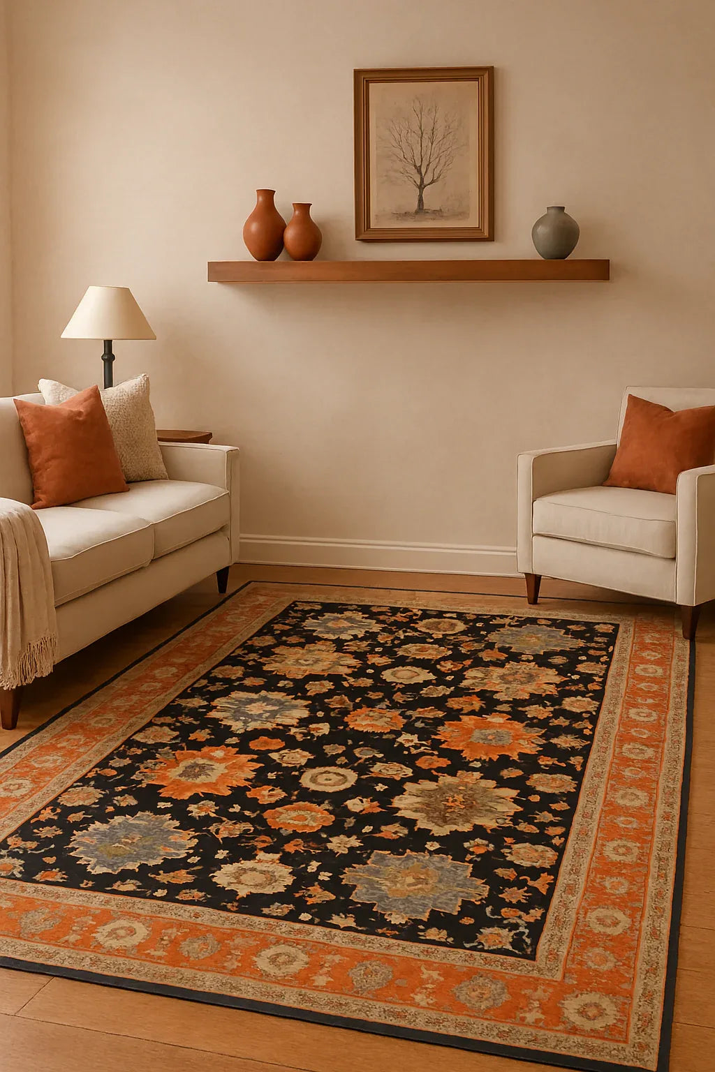 Modern Rug VZ20 | Traditional Washable Imported Area Rug