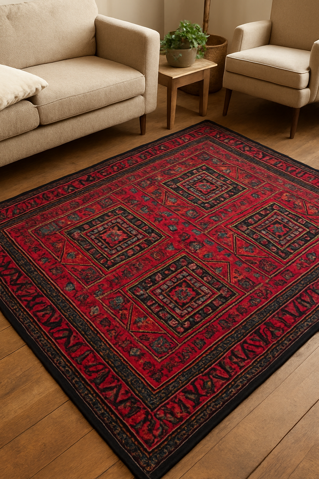 Modern SS4 Carpet – Washable Non-Woven Rug