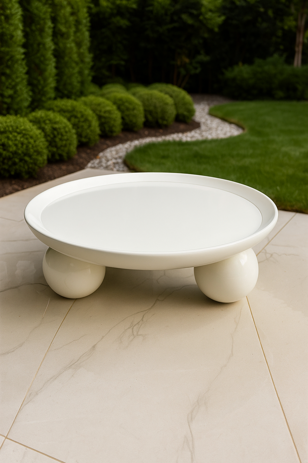 Moon Coffee Table – Modern MDF Center Table Pakistan