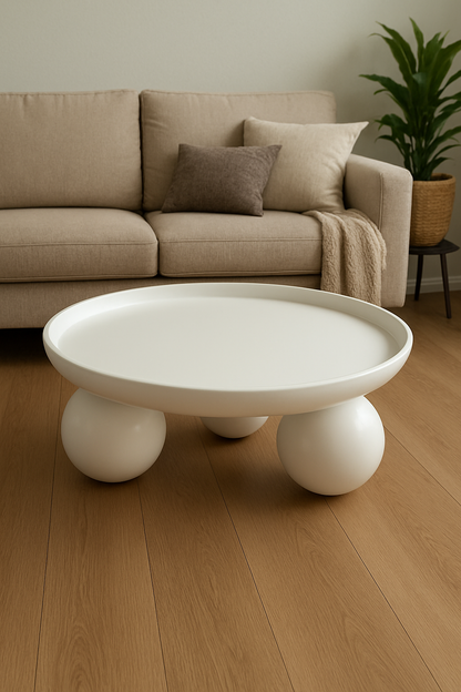 Moon Coffee Table – Modern MDF Center Table Pakistan