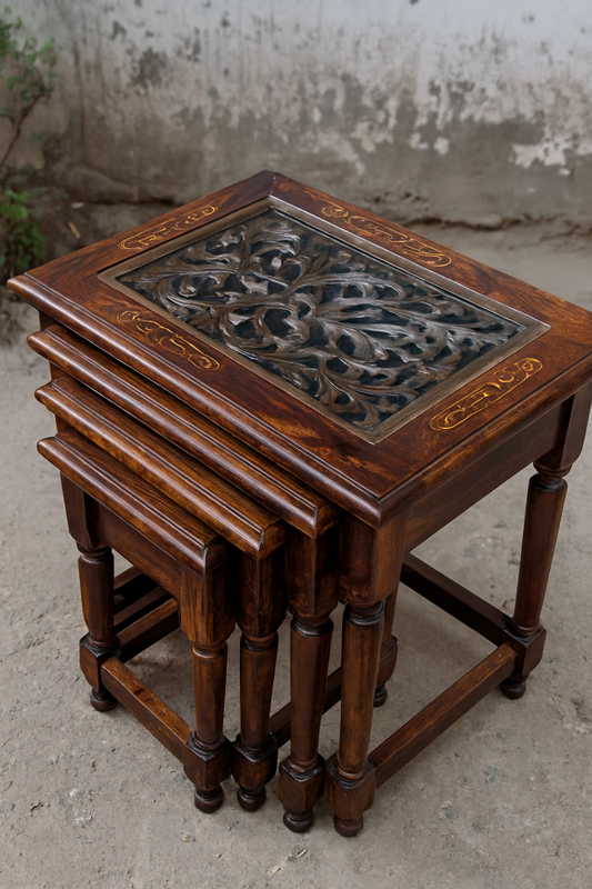 Neelum Nestings in Pakistan – Sheesham Wood Nesting Set