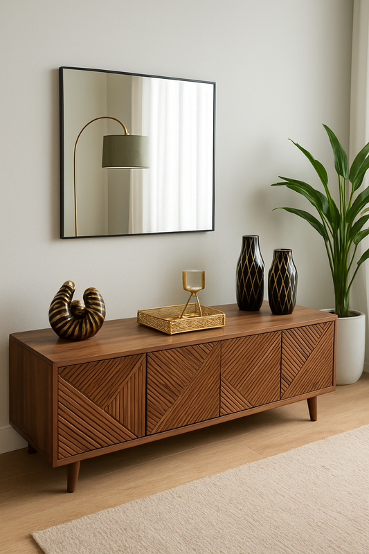 Nicholas LCD Console in Pakistan – 64" Modern MDF Unit