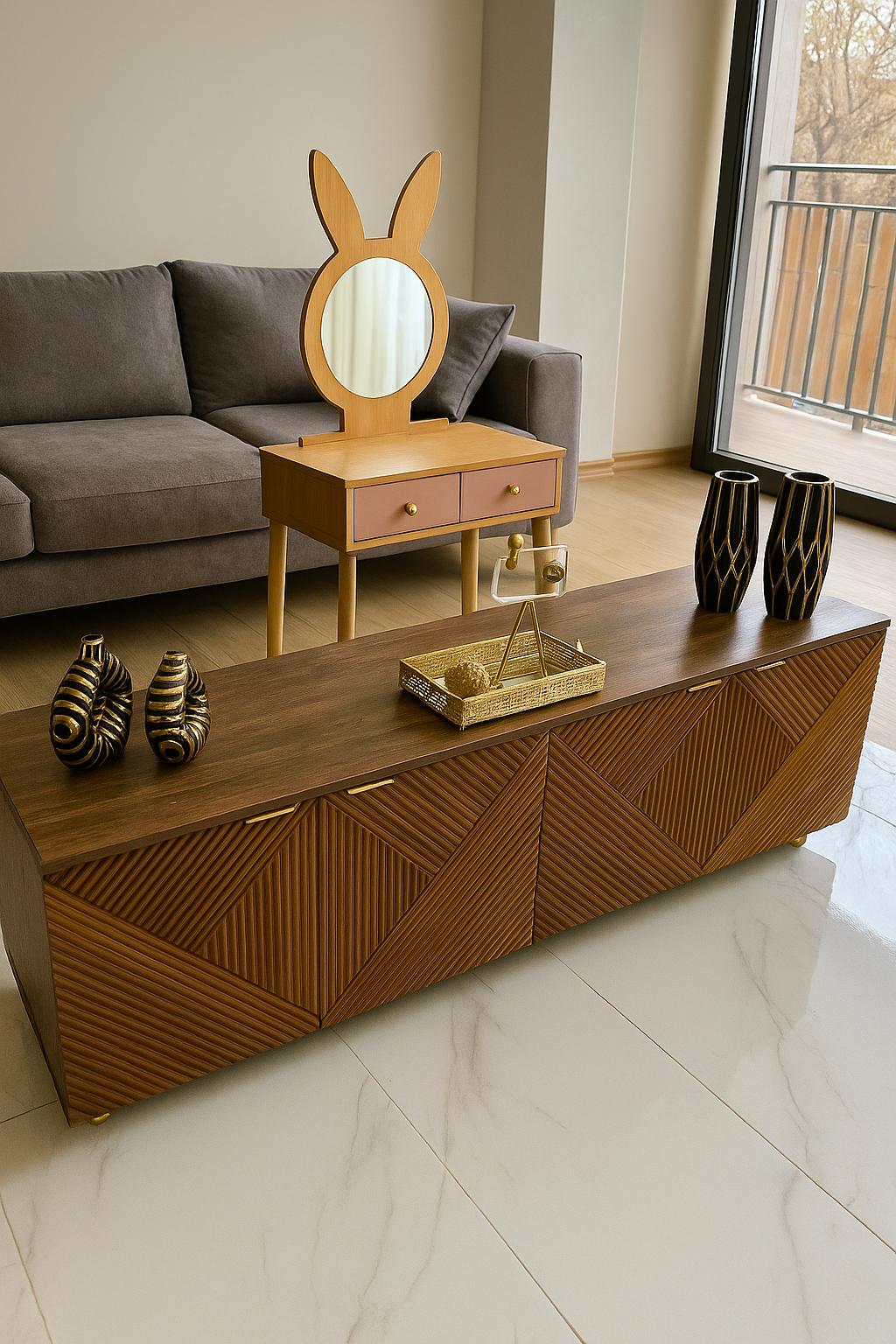Nicholas LCD Console – Modern MDF TV Unit in Pakistan