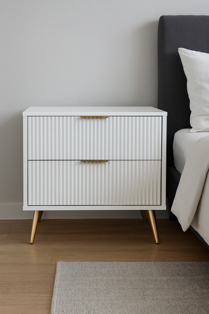 Ocean Side Table – 24×24×16 Deco MDF Modern Design