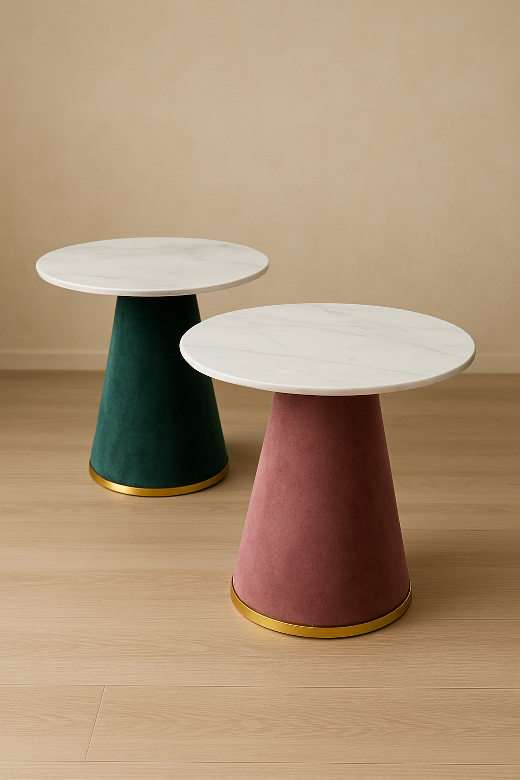 Opal Table Brown Base – Marble Top Table Lahore