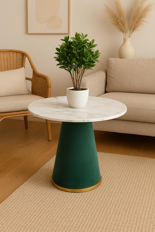 Opal Table – Velvet & Marble Top Table Lahore