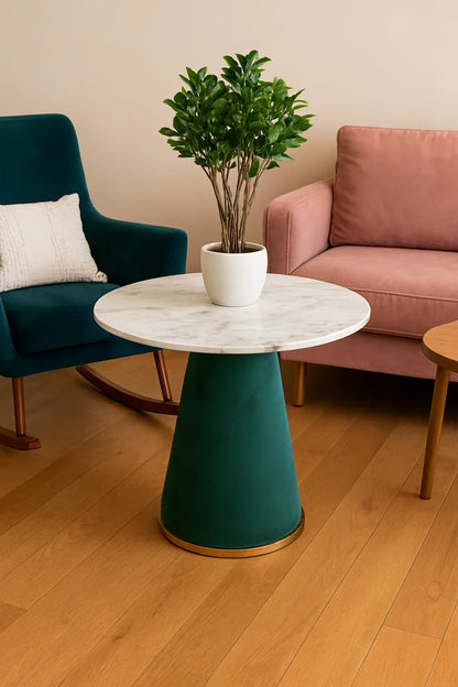 Opal Table – Velvet & Marble Top Table Lahore
