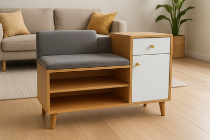 Pablo Shoe Rack – Modern MDF Shoe Cabinet | Compact Shoe Organizer Pakistan