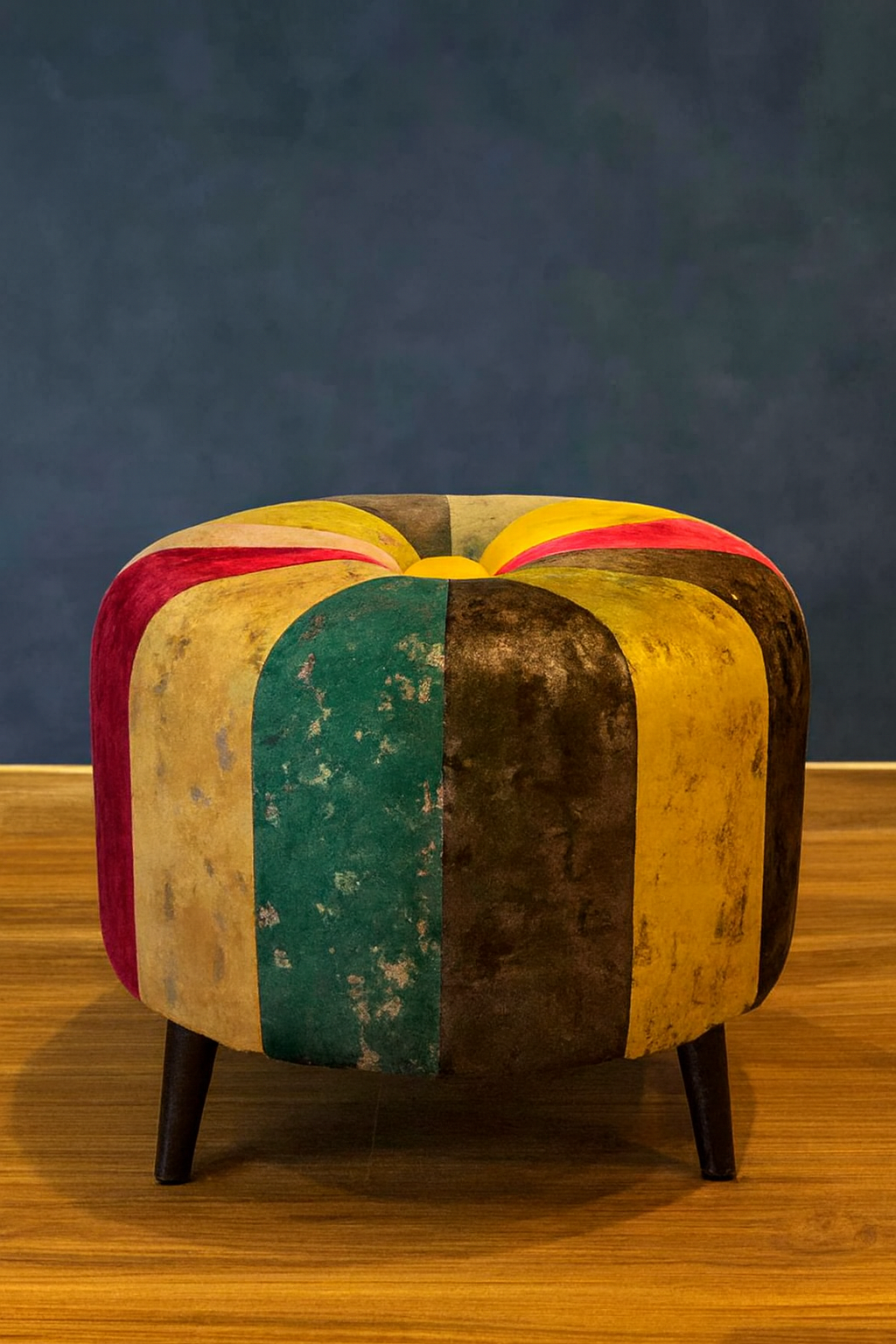Patchwork Stool 002 | Premium Fabric Accent Stool