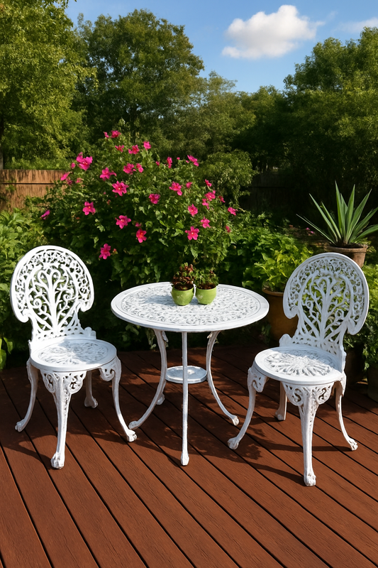 Patio Cast Iron Table & Chair Set – 2+1 & 4-Seater Pakistan