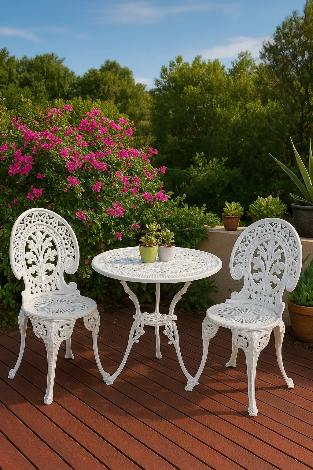 Patio Cast Iron Table & Chair Set – 2+1 & 4-Seater Pakistan