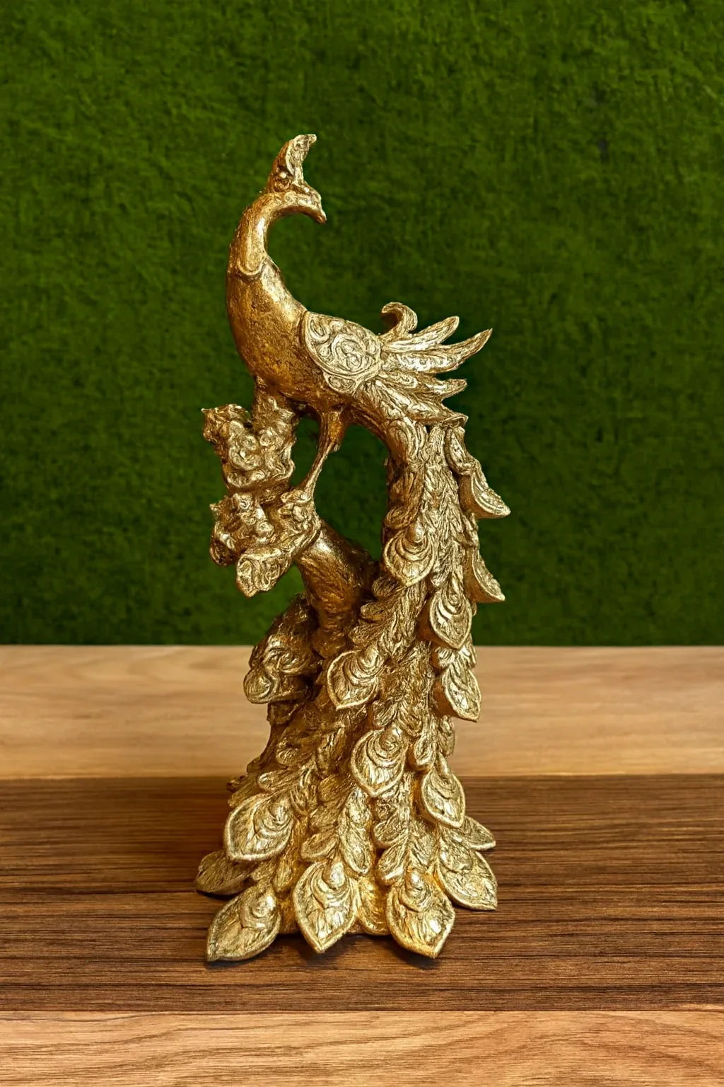 Peacock Gold Sculpture 03 | Luxury Home Décor Pakistan