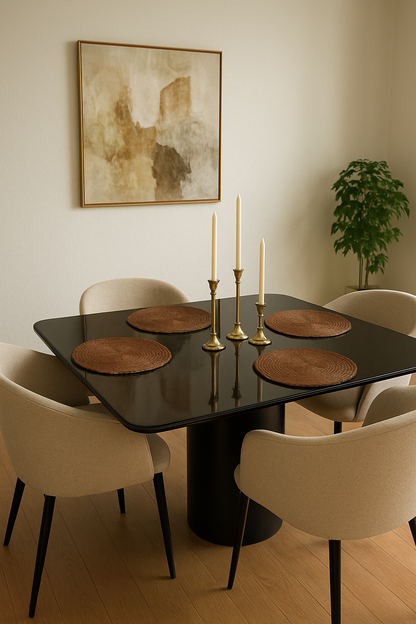 Penny High Gloss Dining Table – 6 & 8 Seater Set