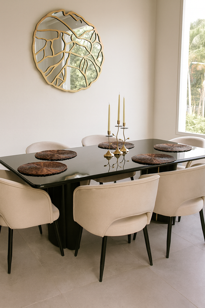 Penny High Gloss Dining Table – 6 & 8 Seater Set