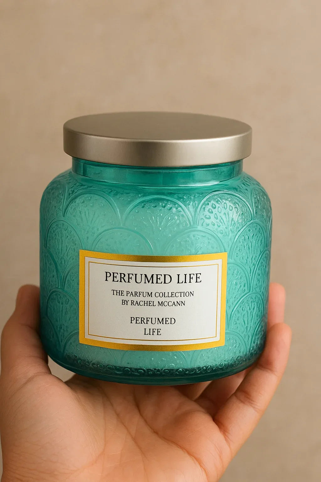 Perfumed Life by Rachel McCann – Imported Scented Candle Glass Jar