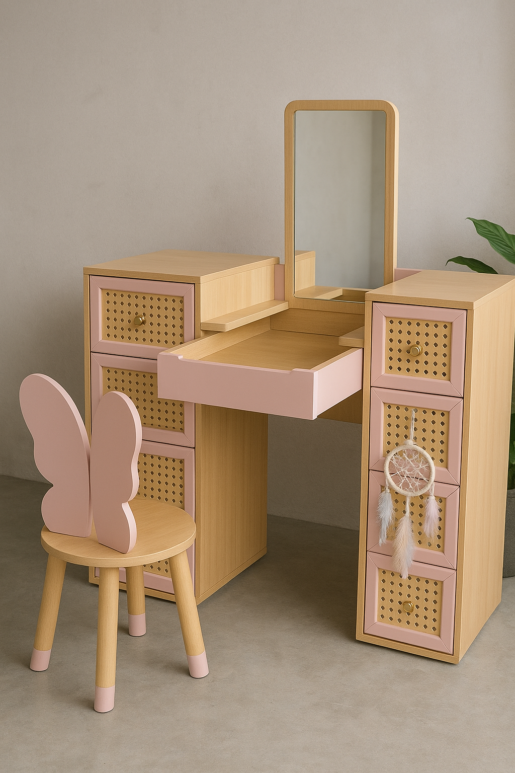Pluto Kids Vanity – Adjustable MDF Kids Desk