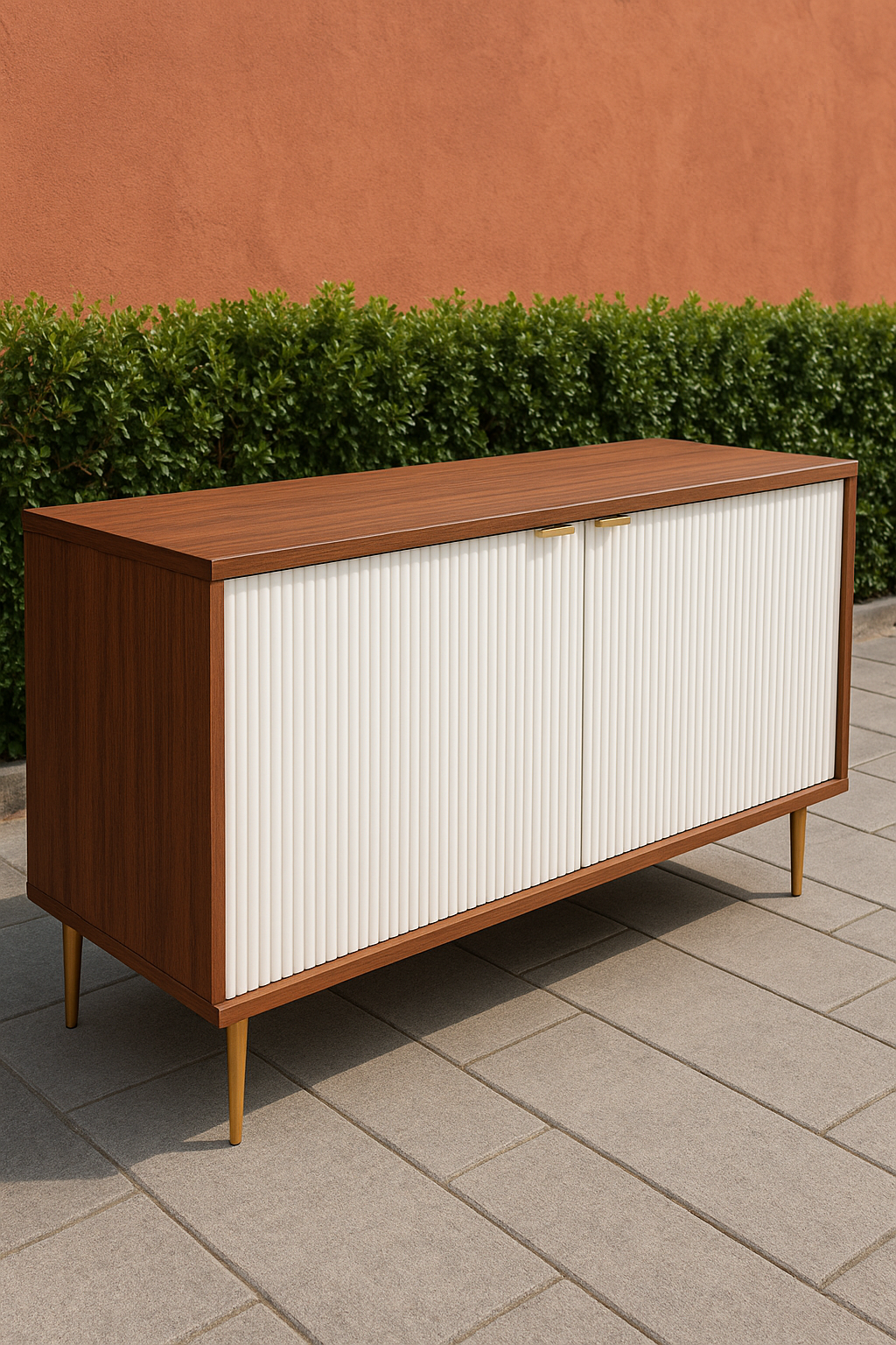 Quantas LCD Console Brown – Wall Mounted TV Shelf