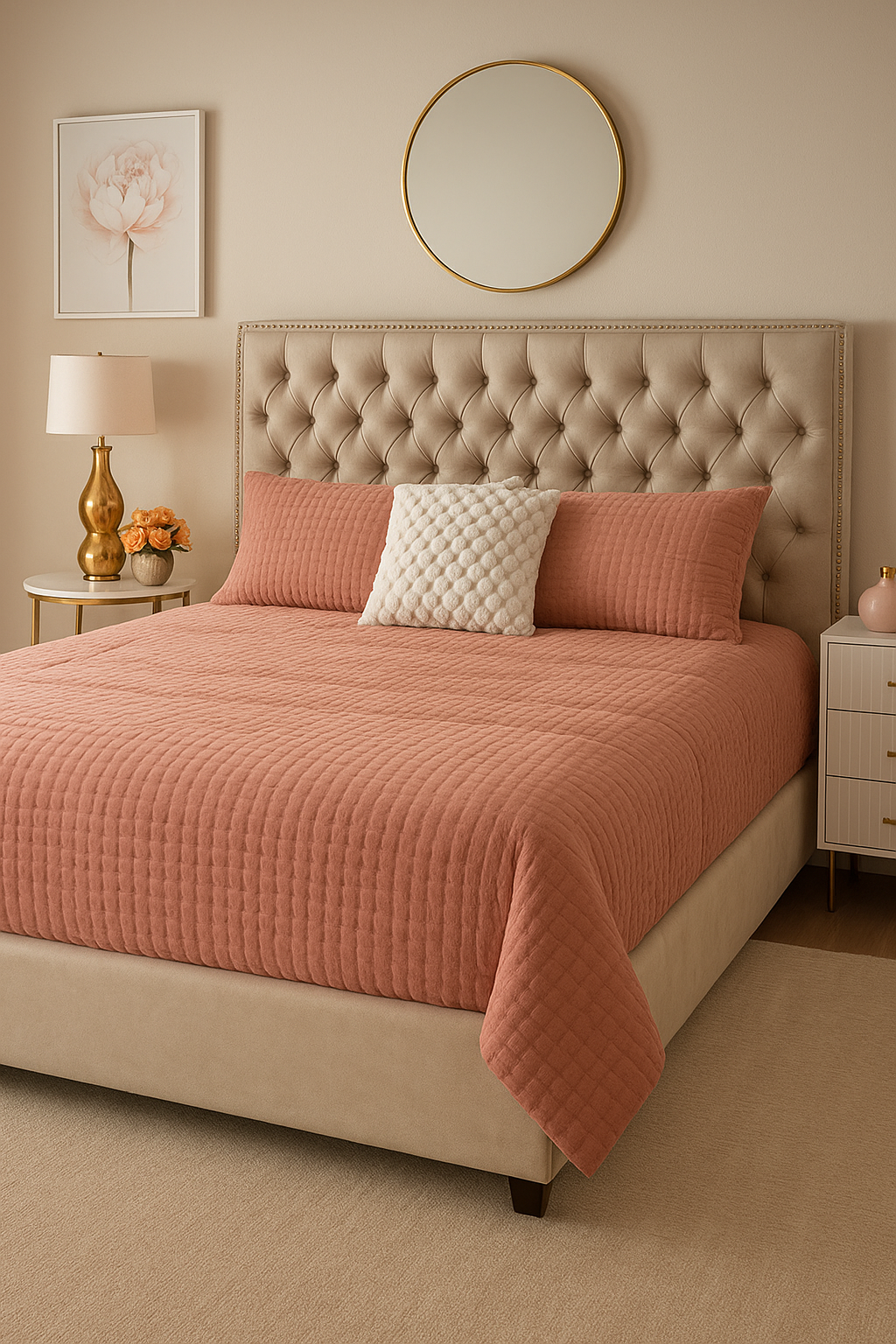 Royale Bed Set – Elegant King Size Wooden Bed Frame