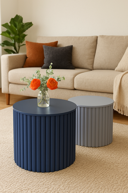 Ruby Coffee Table Set – MDF Deco Paint Modern Design